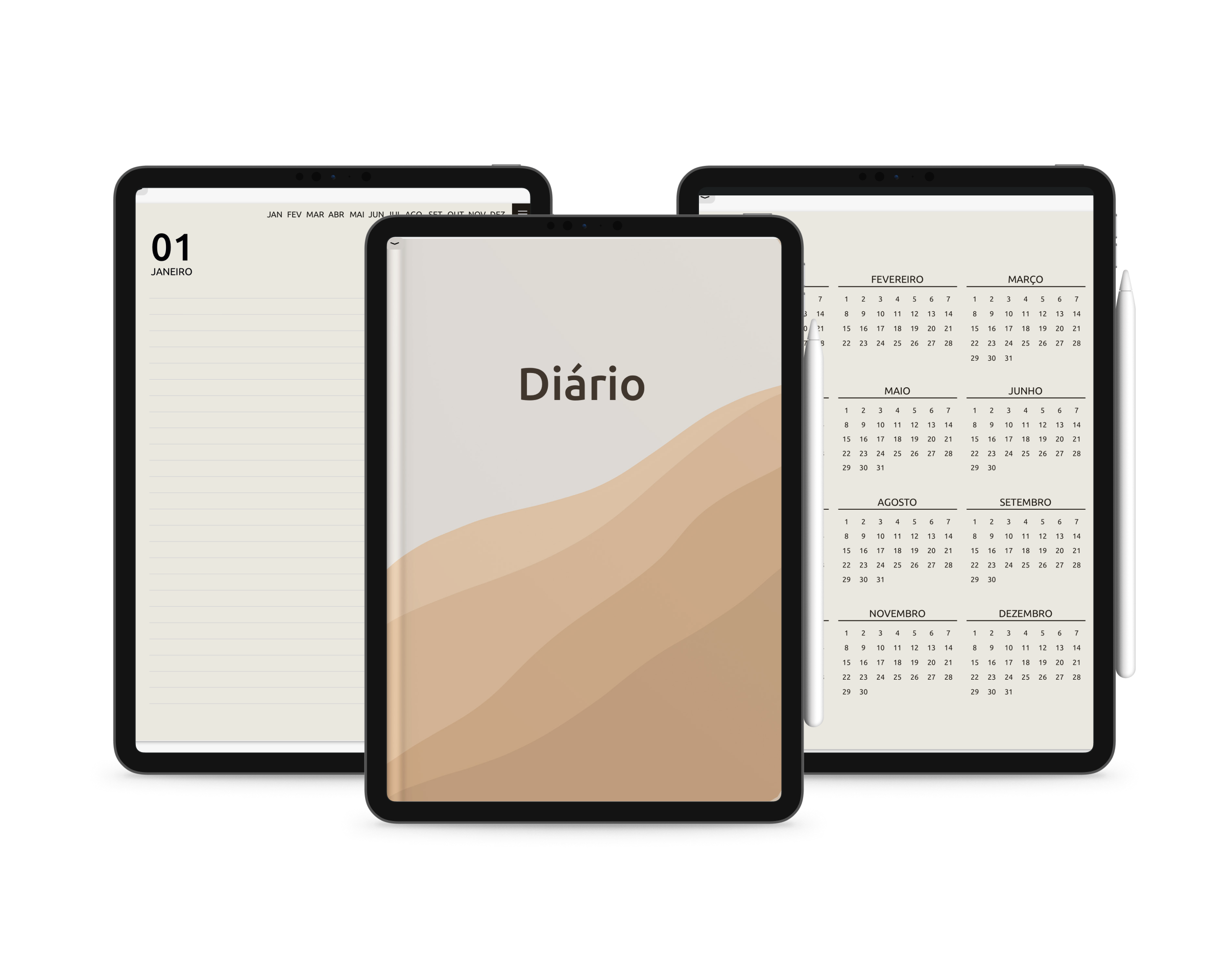 diário digital para tablet