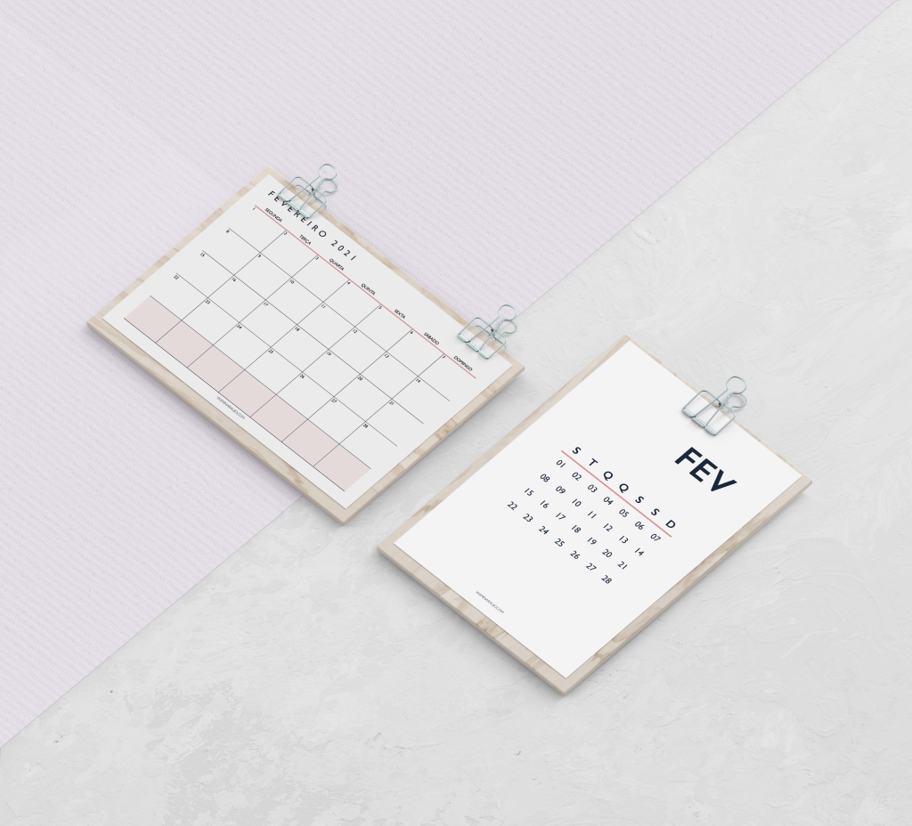 Calendário 2021 grátis