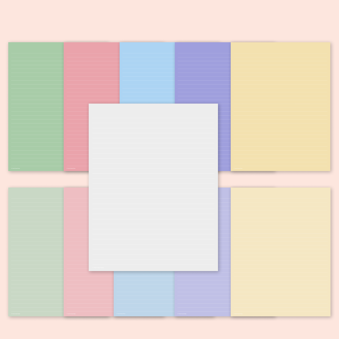 Folhas Coloridas - Pastel - Imagem 2