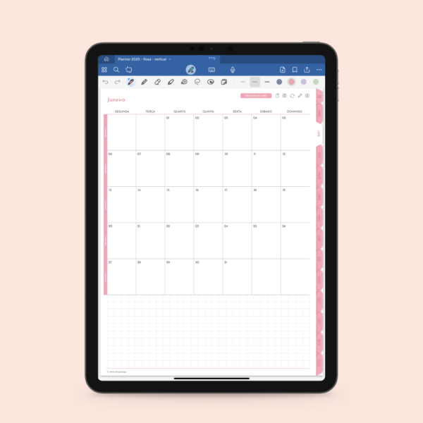 planner digital planejamento mensal