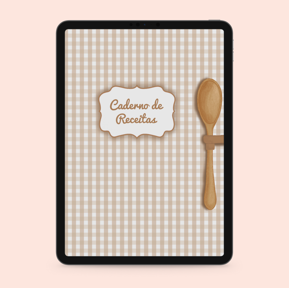 Capa de caderno de receitas