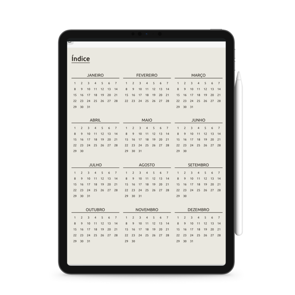 diário digital para tablet