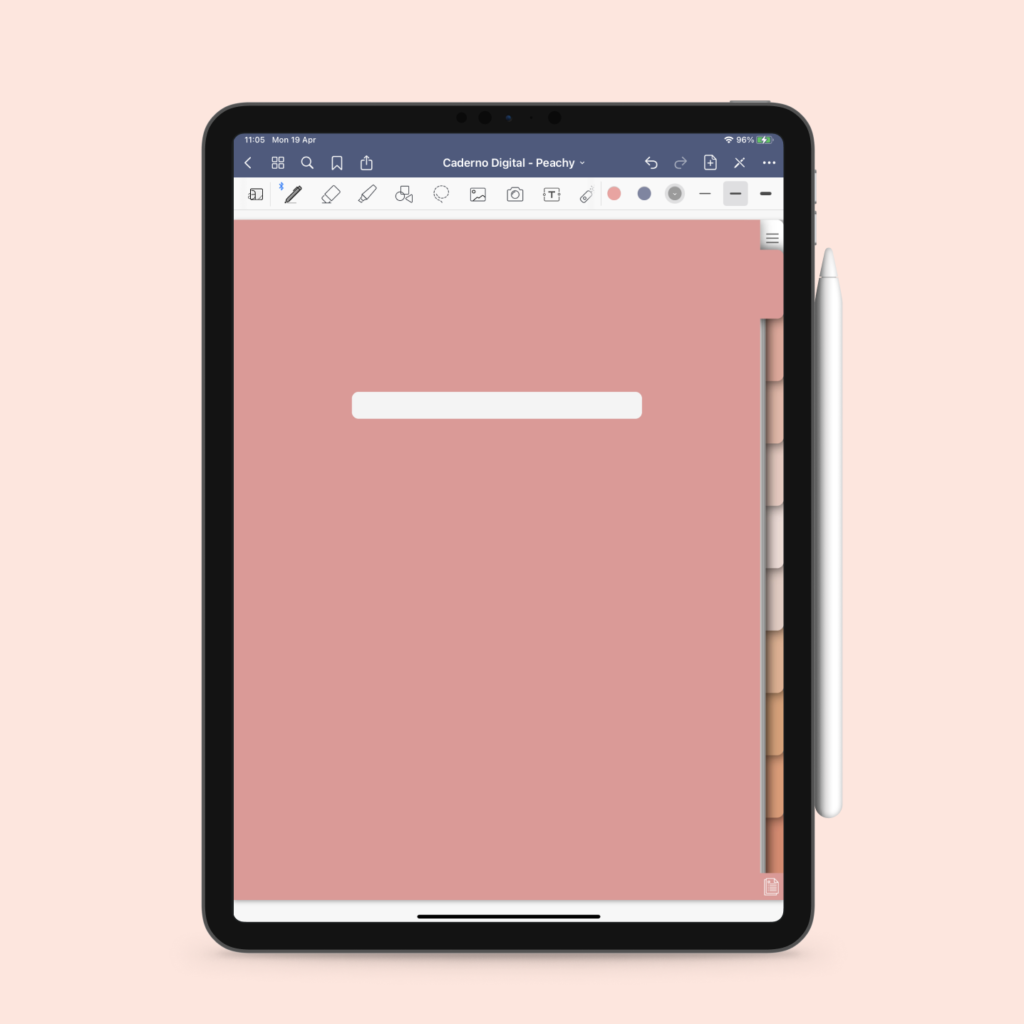caderno digital peachy para tablet