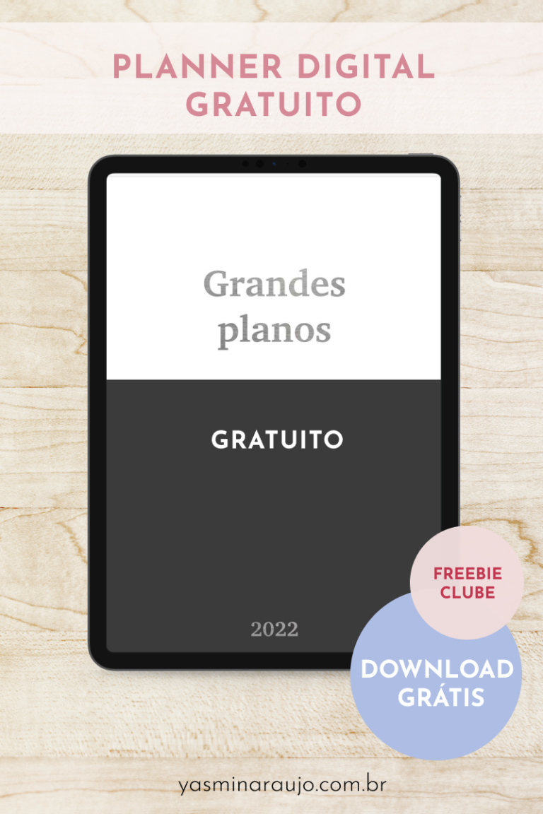 Planner digital 2022 grátis